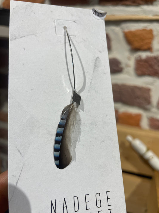 Mono boucle argentée