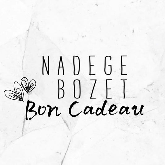 Bon cadeau Nadège Bozet Créations